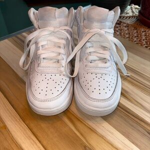 Nike Kids White High-Top Sneakers